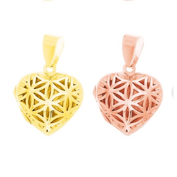 Seed of Life Locket - Rose gold or Gold Plated