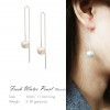 Threader Earrings - Ball Pearl