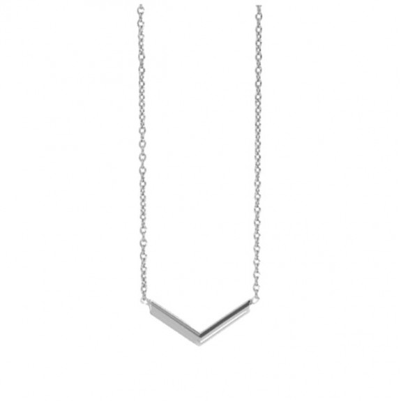 The V Necklace - Silver