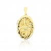 Floral Locket - Oval - Gold Plated