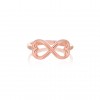 Double Hearts Infinity Ring