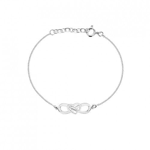 'Eternal Heart Bracelets' Silver