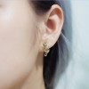 Olive Leaf - Stud Earrings