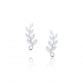 Olive Leaf - Stud Earrings