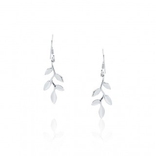 Olive Leaf - Dangling Earrings