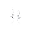 Origami Pigeon /Hoop Earrings