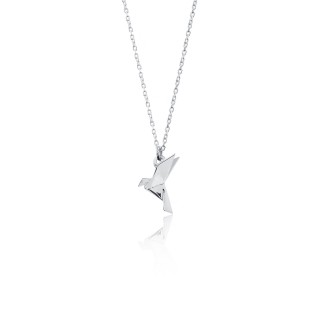 Origami Pigeon /Pendant with Necklace
