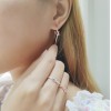 Love Knot / Earrings C-shape 1.5x30 mm.