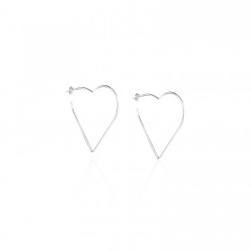 Infintiy Heart / Heart Hoop Earrings