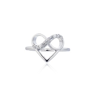 Sparking Infinity Heart /Ring